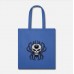 Skull Spider Royal Blue Tote Bag